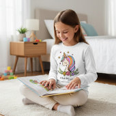 Unicorn Niedlich Whimsical Girly Personalisiert Na