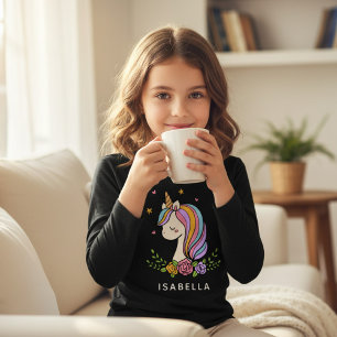 Unicorn Niedlich Whimsical Girly Personalisiert Na