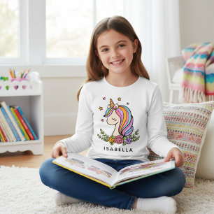 Unicorn Niedlich Whimsical Girly Personalisiert Na