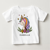 Unicorn Niedlich Whimsical Girly Personalisiert Na