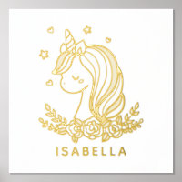 Unicorn Niedlich Whimsical Girly Personalisiert Na
