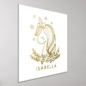 Unicorn Niedlich Whimsical Girly Personalisiert Na Foliendrucke (Ablage )
