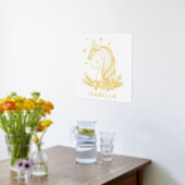 Unicorn Niedlich Whimsical Girly Personalisiert Na Foliendrucke (Ablage(Küche))