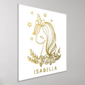 Unicorn Niedlich Whimsical Girly Personalisiert Na Foliendrucke (Ablage )