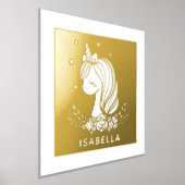Unicorn Niedlich Whimsical Girly Personalisiert Na Foliendrucke (Ablage )