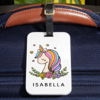 Unicorn Niedlich Whimsical Girly Personalisiert Na