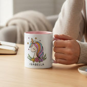 Unicorn Niedlich Whimsical Girly Personalisiert Na Kaffeetasse