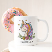 Unicorn Niedlich Whimsical Girly Personalisiert Na Kaffeetasse