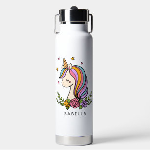 Unicorn Niedlich Whimsical Girly Personalisiert Na Trinkflasche