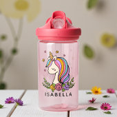Unicorn Niedlich Whimsical Girly Personalisiert Na Trinkflasche
