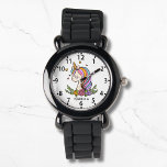 Unicorn Niedlich Whimsical Girly Pink Floral Girl' Armbanduhr<br><div class="desc">Unicorn Niedlich Whimsical Girly Pink Personalisiert Name Girl's Watch verfügt über ein niedliches Einhorn mit Sternen,  Herzen und Blume. Personalisiert mit deinem Namen. Perfekte Geschenke für Mädchen zum Geburtstag,  Weihnachten,  Feiertagen und vieles mehr. Entworfen von ©Evco Studio www.zazzle.com/store/evcostudio</div>