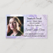 Unicorn niedlicher pegacorn Pegasus-Pferdeponymond Visitenkarte (Rückseite)