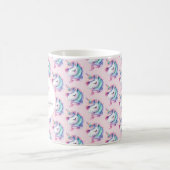 Unicorn Niedliches Wasserfarbmuster Individuelle N Kaffeetasse (Mittel)