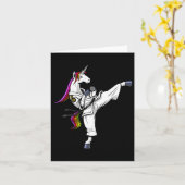 Unicorn Ninja Karate Martial Art Kickboxing Jiu Ji Karte (Gelbe Blume)