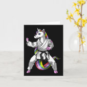 Unicorn Ninja Karate Martial Art Kickboxing Taekwo Karte (Gelbe Blume)