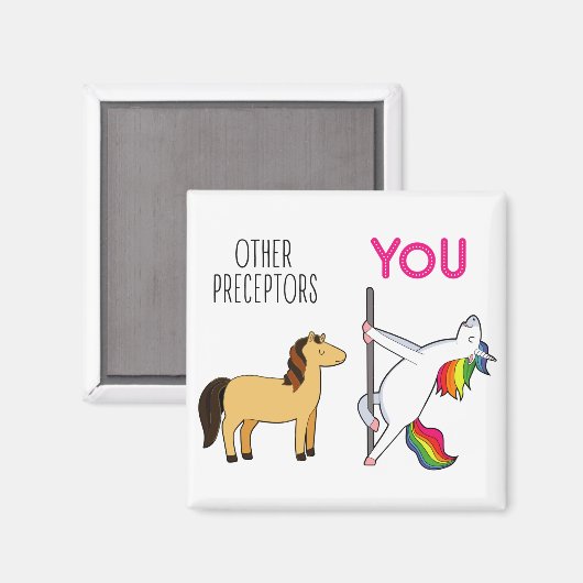 Unicorn Nurse Preceptor Gift Magnet (Vorderseite/Rückseite)