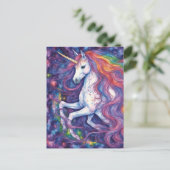 Unicorn Octopus hybrid  Postkarte (Stehend Vorderseite)