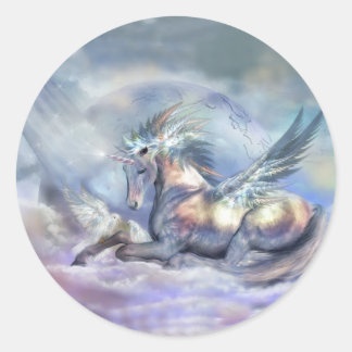 Unicorn of Peace Art Aufkleber