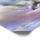 Unicorn of Peace Art Poster/Print Poster (Ecke)
