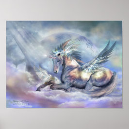 Unicorn of Peace Art Poster/Print Poster