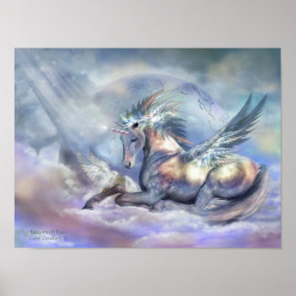 Unicorn of Peace Art Poster/Print Poster
