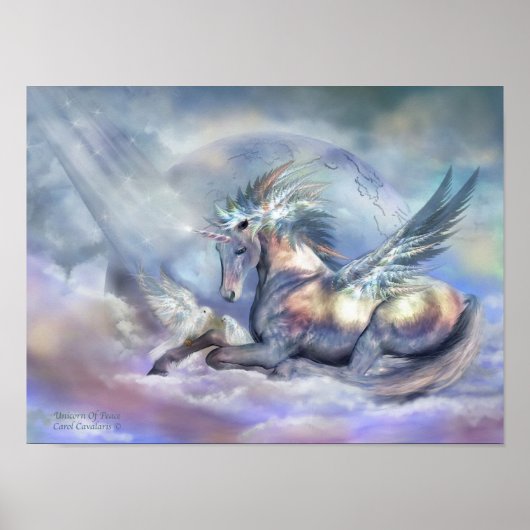 Unicorn of Peace Art Poster/Print Poster (Vorne)