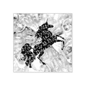 UNICORN OF THE UNIVERSE multicolored Gummistempel (Prägung)