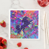 UNICORN OF THE UNIVERSE multicolored Serviette (Beispiel)
