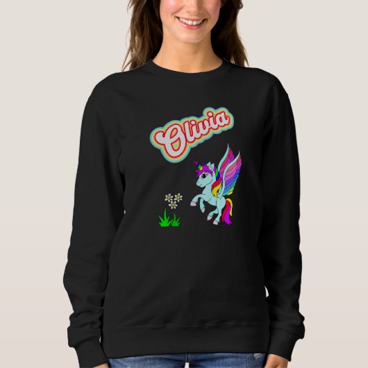 Unicorn Olivia Sweatshirt (Vorderseite)