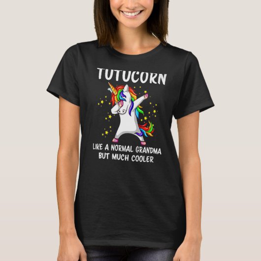 Unicorn Oma Tutu Corn Mütter Day T-Shirt (Vorderseite)