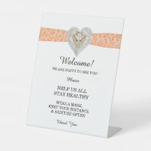 Unicorn Orange Lace Wedding Safety