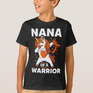 Unicorn-Orange-Ribbon-Unterstützung Leukämie-Bewus T-Shirt
