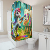 Unicorn Painter Duschvorhang (Beispiel)