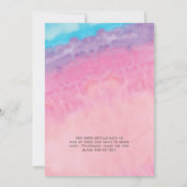 Unicorn Pajama Party Einladung (Rückseite)