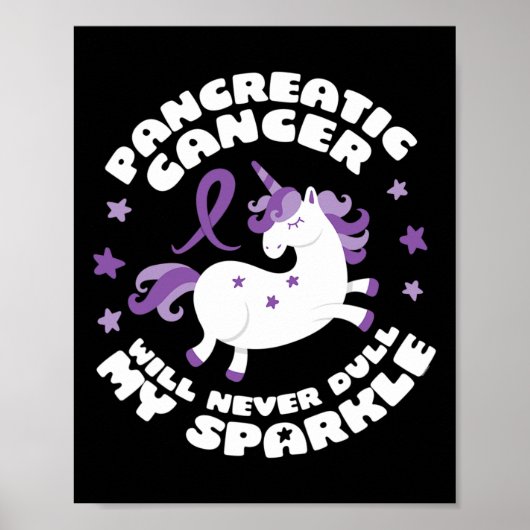 Unicorn pankreatischer Krebsspass Poster (Vorne)