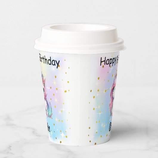 Unicorn Paper Cups Pappbecher (Rechts)