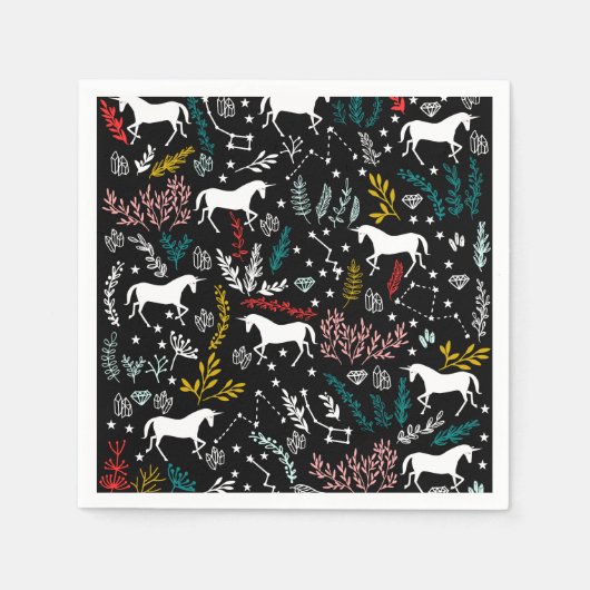 Unicorn Paper Napkin Serviette (Vorderseite)
