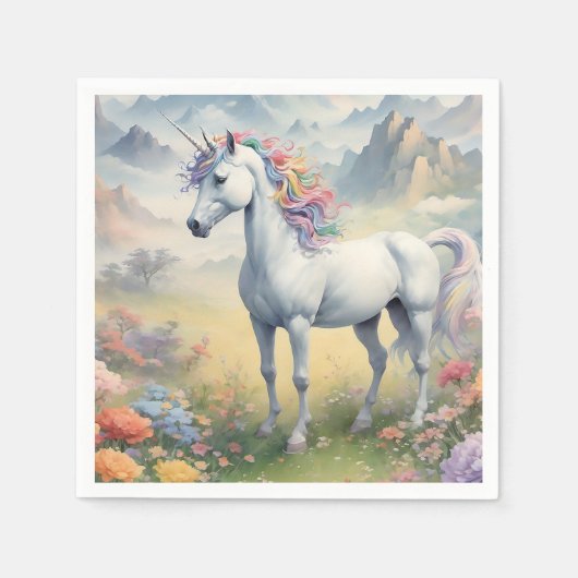 Unicorn Paper Napkin Serviette (Vorderseite)