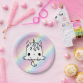 Unicorn-PapierTeller (fertigen Sie) besonders an Pappteller (Party)
