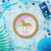 Unicorn-PapierTeller Pappteller (Party)