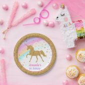 Unicorn-PapierTeller Pappteller (Party)