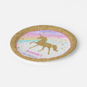 Unicorn-PapierTeller Pappteller (Schrägansicht)