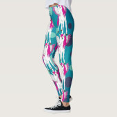 Unicorn Party Blue Dots Leggings (Links)