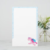 Unicorn-Party-Briefpapier Briefpapier (Stehend Vorderseite)