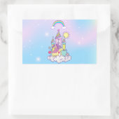 Unicorn Party Collection! Rechteckiger Aufkleber (Tasche)