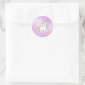 Unicorn Party Collection! Runder Aufkleber (Tasche)