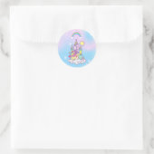 Unicorn Party Collection! Runder Aufkleber (Tasche)