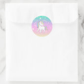 Unicorn Party Collection! Runder Aufkleber (Tasche)