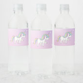 Unicorn Party Collection! Wasserflaschenetikett (Flaschen)