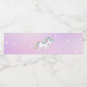 Unicorn Party Collection! Wasserflaschenetikett (Einzelnes Label)